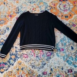 Black/ white sriped sweater
